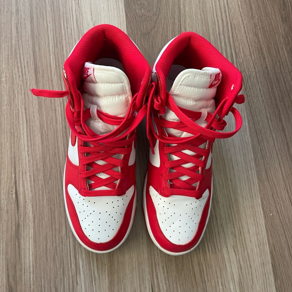 Nike Red and White Men's Sneakers
